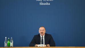 Prezident Şuşada “Böyük Avrasiya geosiyasətinin formalaşması: keçmişdən bu günə və gələcəyə” mövzusunda beynəlxalq konfransda iştirak edib -       FOTO - VİDEO - YENİLƏNDİ - 2 — foto 5