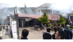 Misir Mərdanovun qardaşının istirahət mərkəzi yandı -       FOTO — foto 1