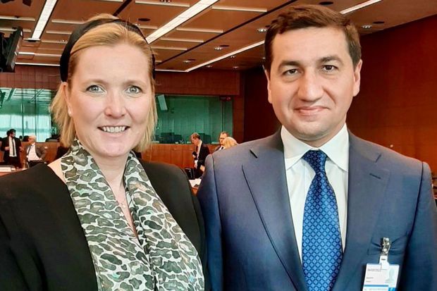 Hikmət Hacıyev Aİ Siyasi məsələlər və Təhlükəsizlik Komitəsinin sədri ilə görüşdü