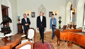 Prezidenti İlham Əliyev və birinci xanım Mehriban Əliyeva Şuşada Mehmandarovların malikanə kompleksinin açılışında iştirak ediblər -     FOTOLAR — foto 11