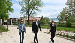 Prezidenti İlham Əliyev və birinci xanım Mehriban Əliyeva Şuşada Mehmandarovların malikanə kompleksinin açılışında iştirak ediblər -     FOTOLAR — foto 7