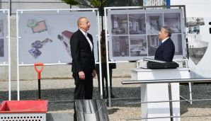 Şuşanın Qarabağ küçəsində inşa olunacaq qeyri-yaşayış binasının təməli qoyuldu -   FOTO — foto 2