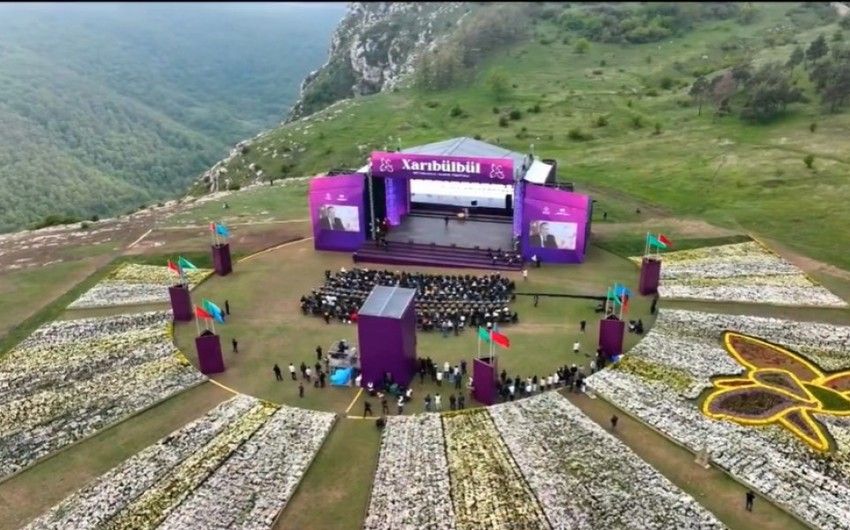 Mehriban Əliyeva “Xarıbülbül” Beynəlxalq Musiqi Festivalından paylaşım edib