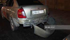 Bakıda “Range Rover” qəza törətdi -   FOTO — foto 5