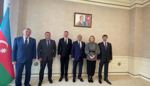 Adil Əliyev Olena Kondratiukun rəhbərlik etdiyi nümayəndə heyəti ilə görüşdü -       FOTO — foto 3