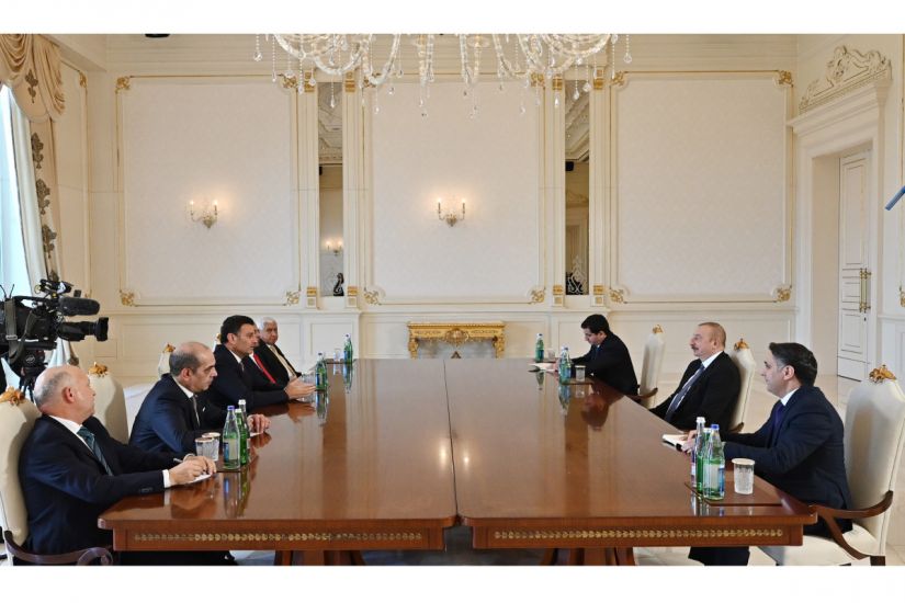 Prezident İlham Əliyev İordaniya parlamentinin Nümayəndələr Palatasının sədrini qəbul edib