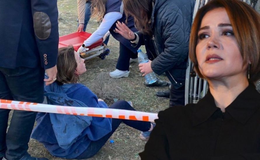 Mehriban Zəki qəzadan sonra ilk dəfə görüntüləndi -       FOTO