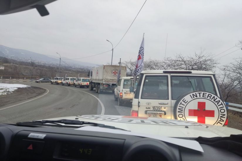 BQXK: Dünən və bu gün Laçın yolu ilə dərman və digər ləvazimatlar çatdırılıb