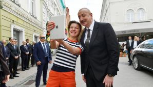 Azərbaycan Prezidenti İlham Əliyev və birinci xanım Mehriban Əliyeva Vilnüs Qədim şəhərini gəziblər -   FOTO — foto 6