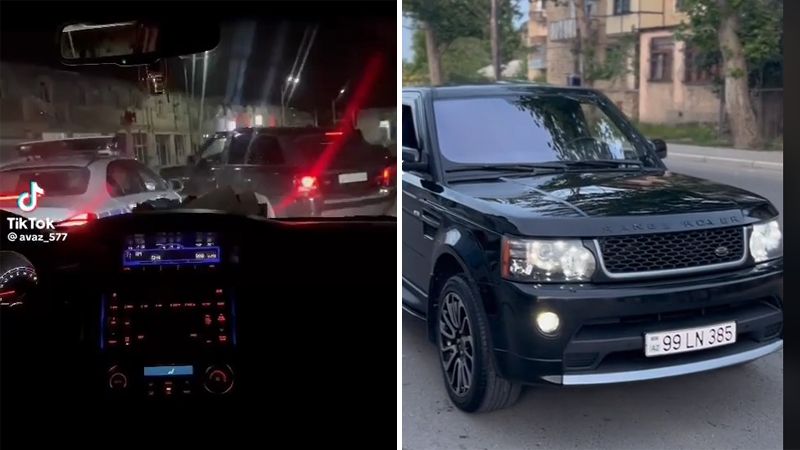 Gəncədə “Range Rover” və “Maseratti” "avtoşluq" etdi:     Biri saxlanıldı, digəri axtarışa verildi - VİDEO