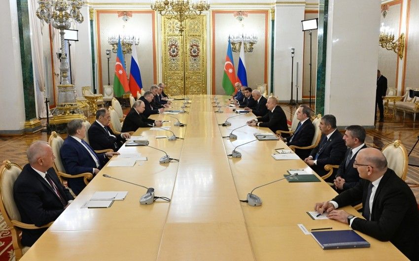 Moskvada Prezident İlham Əliyevin Prezident Vladimir Putinlə görüşü olub -   YENİLƏNDİ - 2