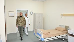 Dövlət başçısı Kəlbəcərdə hərbi hospitalın açılışında iştirak etdi -     FOTOLAR — foto 4