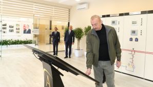Prezident İlham Əliyev Laçın rayonunda “Qorçu” yarımstansiyasının açılışında iştirak edib — foto 1