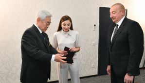 Mehriban Əliyevaya 8-ci dan Fəxri Qara kəmər təqdim edildi -   FOTO — foto 3
