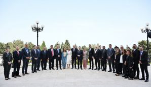 İlham Əliyev və Mehriban Əliyevanın adından İsrail Prezidenti və xanımının şərəfinə rəsmi lanç verilib — foto 1