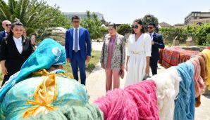 Azərbaycanın və İsrailin birinci xanımları Qala Arxeoloji-Etnoqrafik Muzey Kompleksində olublar  -   FOTOLAR — foto 2
