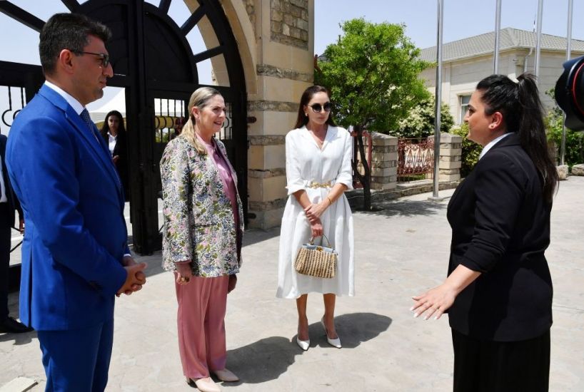 Azərbaycanın və İsrailin birinci xanımları Qala Arxeoloji-Etnoqrafik Muzey Kompleksində olublar  -   FOTOLAR