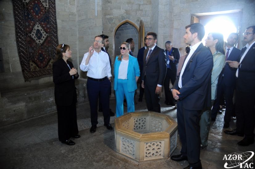 İsrail Prezidenti və birinci xanımı İçərişəhərlə tanış olublar -       FOTO