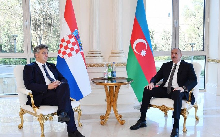 Azərbaycan Prezidentinin Xorvatiyanın Baş naziri ilə təkbətək görüşü olub -   YENİLƏNDİ - 2