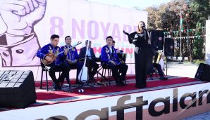 Naftalanda 8 Noyabr - Zəfər günü böyük coşqu ilə qeyd edilib -     FOTOLAR — foto 9