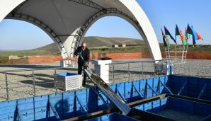 Prezident İlham Əliyev Füzuli rayonunda Qarğabazar kəndinin təməlini qoydu -   YENİLƏNDİ — foto 3