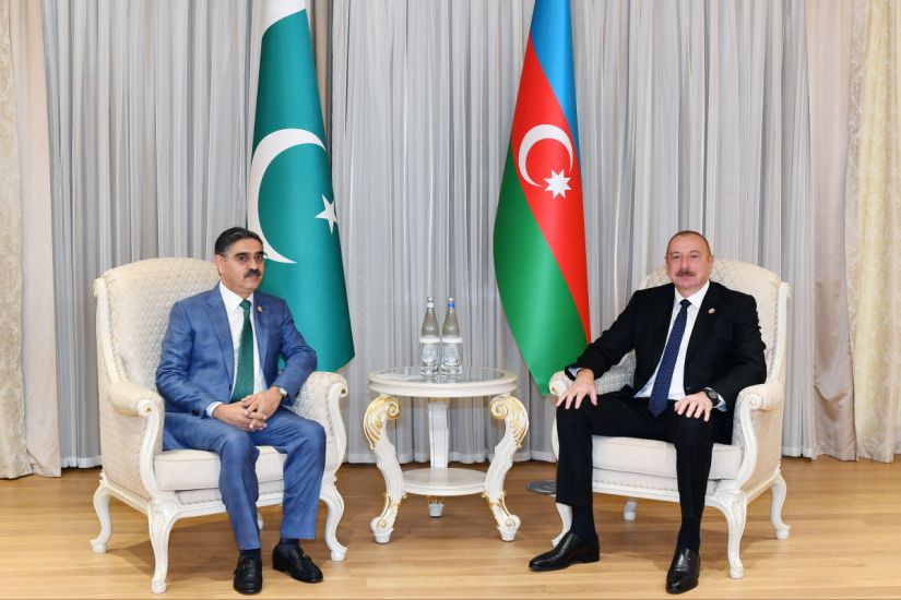 Prezident İlham Əliyevin Daşkənddə Pakistanın Keçid Hökumətinin Baş naziri ilə görüşü olub -   YENİLƏNDİ