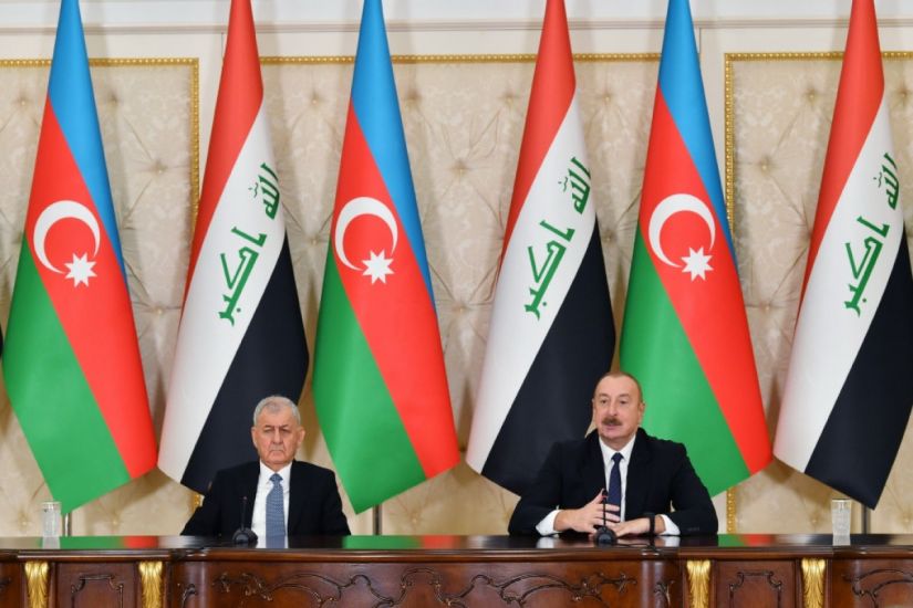 Azərbaycan və İraq prezidentləri mətbuata bəyanatlarla çıxış ediblər -   YENİLƏNDİ