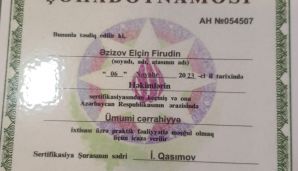 Elçin Əzizov: “Həkimlər üçün nəzərdə tutulan sertifikasiya imtahanında yüksək bal toplamışam” — foto 2