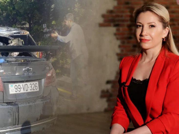 Bakıda yanan "Cruze" tanınmış aparıcının maşını imiş -     VİDEO