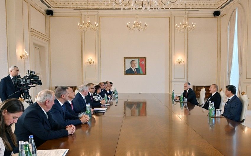 Prezident İlham Əliyev Slovakiya parlamentinin sədrini qəbul edib