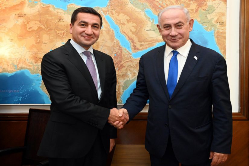 Hikmət Hacıyev Netanyahu ilə görüşdü