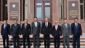 İlham Əliyev türk dövlətlərinin Bakıda keçirilən tədbirlərdə iştirak edən nazirlərini qəbul etdi -     YENİLƏNDİ — foto 2
