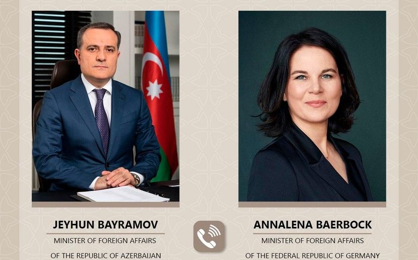 Ceyhun Bayramov Almaniyanın XİN başçısı ilə telefonla danışdı