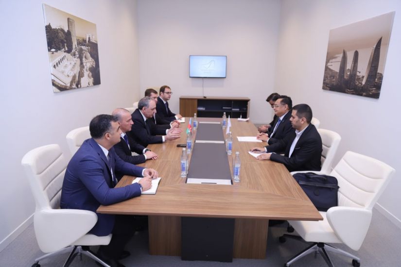 Kamran Əliyev İqtisad Əməkdaşlıq Təşkilatının məsul şəxsləri ilə görüşüb