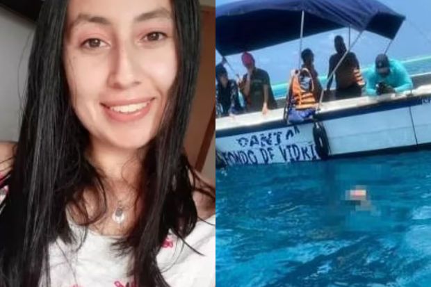 Qayıq dənizdə üzən qızın üzərindən keçib və onun bədən üzvlərini qopardı