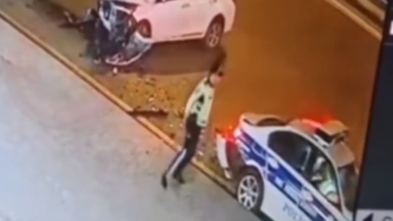Bakıda yol polisi ölümdən döndü