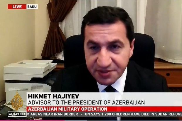 Hikmət Hacıyev: “Azərbaycan Qarabağın erməni sakinlərini xunta rejimindən azad etmək niyyətindədir” -     VİDEO