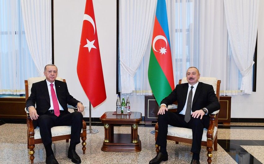 Türkiyə Prezidenti Rəcəb Tayyib Ərdoğanın şərəfinə rəsmi nahar verilib