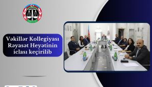 Vəkillər Kollegiyası Rəyasət Heyətinin növbəti iclası keçirildi -   FOTO — foto 1
