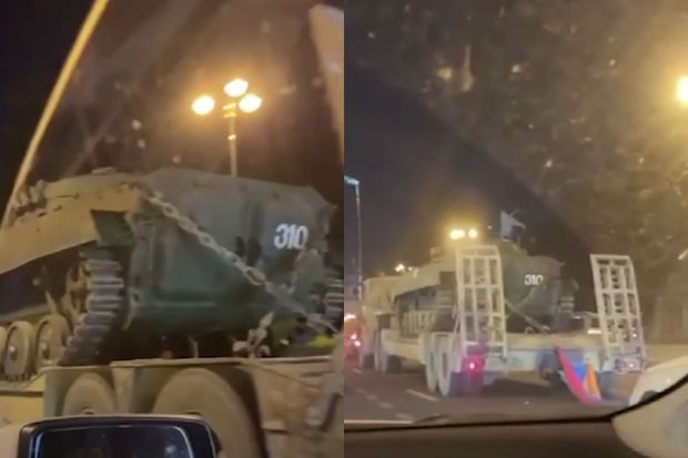 Ermənilərin daha bir “qələbə” simvolu Qənimətlər Parkına aparıldı -       VİDEO