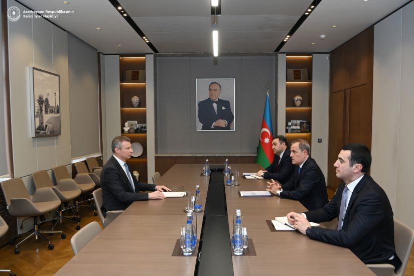 Ceyhun Bayramov Ukrayna səfirini diplomatik fəaliyyətinin başa çatması münasibətilə qəbul etdi