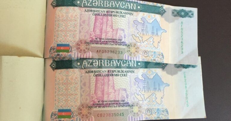 Kimin özəlləşdirmə çeki evində qalıbsa...