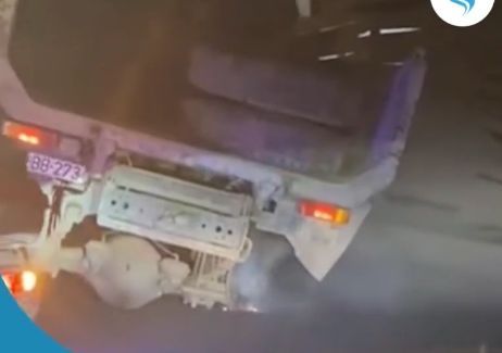 Yük maşınını təkərsiz sürən şəxs cəzalandırıldı