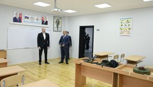 Qəbələnin Bum qəsəbəsində tam orta məktəbin yeni binası istifadəyə verilib -   FOTO - YENİLƏNDİ — foto 1