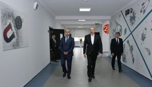 Qəbələnin Bum qəsəbəsində tam orta məktəbin yeni binası istifadəyə verilib -   FOTO - YENİLƏNDİ — foto 4