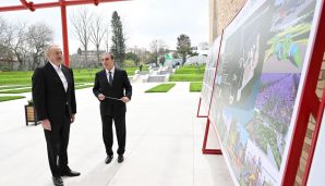 Prezident Gəncədə Ekoloji Park Kompleksinin tikintisi ilə tanış olub -     FOTOLAR - YENİLƏNDİ — foto 4