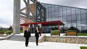 Prezident Gəncədə Ekoloji Park Kompleksinin tikintisi ilə tanış olub -     FOTOLAR - YENİLƏNDİ — foto 7