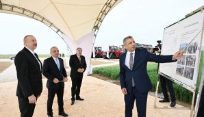 Prezident İlham Əliyev Hacıqabul rayonunda olub -     YENİLƏNDİ — foto 2