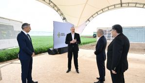 Prezident İlham Əliyev Hacıqabul rayonunda olub -     YENİLƏNDİ — foto 5