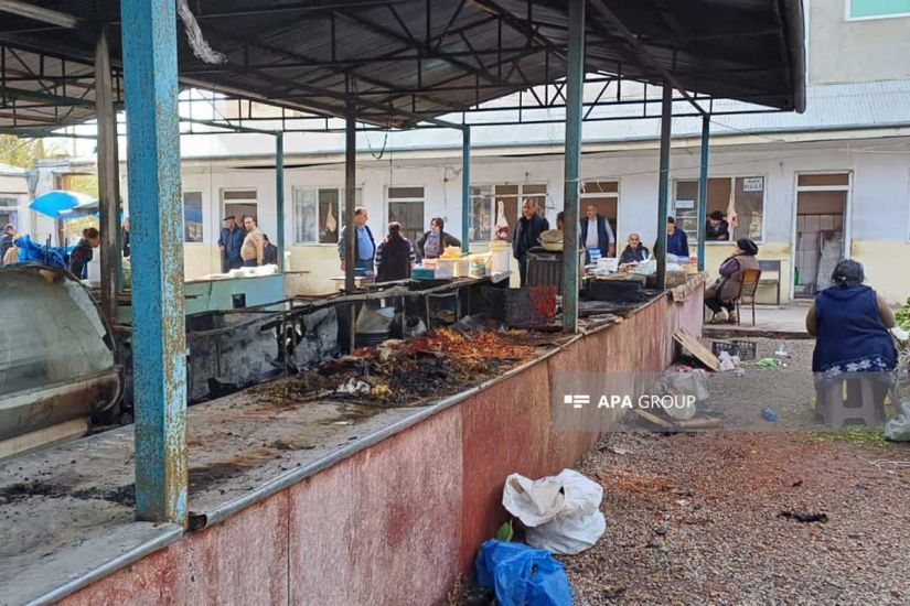 Azərbaycanda məşhur bazarda     YANĞIN